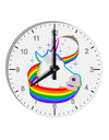 Magical Horn Rainbow Unicorn 10 InchRound Wall Clock with Numbers-Wall Clock-TooLoud-White-Davson Sales