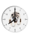 Leopard Cub 10 InchRound Wall Clock with Numbers-Wall Clock-TooLoud-White-Davson Sales