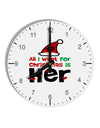 All I Want is Her Matching His & Hers 10 InchRound Wall Clock with Numbers-Wall Clock-TooLoud-White-Davson Sales