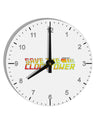 Save The Clock Tower 8&#x22; Round Wall Clock with Numbers by TooLoud-Wall Clock-TooLoud-White-Davson Sales