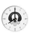 Scary Clown Grayscale 10 InchRound Wall Clock with Numbers-Wall Clock-TooLoud-White-Davson Sales