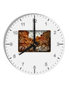 Colorado Painted Rocks Text 10 InchRound Wall Clock with Numbers-Wall Clock-TooLoud-White-Davson Sales