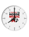 Twerk To House 10 InchRound Wall Clock with Numbers-Wall Clock-TooLoud-White-Davson Sales