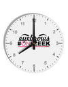 Eyebrows On Fleek 10 InchRound Wall Clock with Numbers-Wall Clock-TooLoud-White-Davson Sales