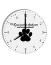 I Just Want To Drink Wine And Save Animals 10 InchRound Wall Clock with Numbers by TooLoud-Wall Clock-TooLoud-White-Davson Sales