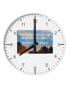 The Time Is Always Right 10 InchRound Wall Clock with Numbers-Wall Clock-TooLoud-White-Davson Sales