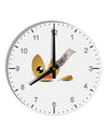 Dismembered Fortune Cookie 10 InchRound Wall Clock with Numbers-Wall Clock-TooLoud-White-Davson Sales