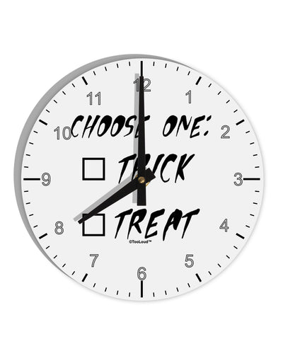 Choose One Unchecked 10 InchRound Wall Clock with Numbers-Wall Clock-TooLoud-White-Davson Sales