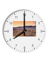 Colorado Sand Dunes 10 InchRound Wall Clock with Numbers-Wall Clock-TooLoud-White-Davson Sales