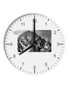 San Juan Mountain Range CO 2 10 InchRound Wall Clock with Numbers-Wall Clock-TooLoud-White-Davson Sales