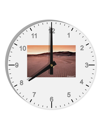 Victor Mines 10 InchRound Wall Clock with Numbers-Wall Clock-TooLoud-White-Davson Sales