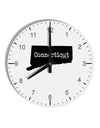 Connecticut - United States Shape 10 InchRound Wall Clock with Numbers-Wall Clock-TooLoud-White-Davson Sales