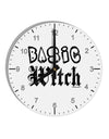 Basic Witch Distressed 10 InchRound Wall Clock with Numbers-Wall Clock-TooLoud-White-Davson Sales