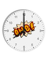 Onomatopoeia One Birthday 10 InchRound Wall Clock with Numbers-Wall Clock-TooLoud-White-Davson Sales