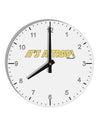 It is a Trap 10 InchRound Wall Clock with Numbers-Wall Clock-TooLoud-White-Davson Sales