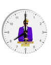 Notorious RBG 10 InchRound Wall Clock with Numbers by TooLoud-Wall Clock-TooLoud-White-Davson Sales