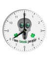 I See Drunk People 10 InchRound Wall Clock with Numbers-Wall Clock-TooLoud-White-Davson Sales