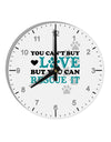 Can't Buy Love Rescue It 10 InchRound Wall Clock with Numbers-Wall Clock-TooLoud-White-Davson Sales