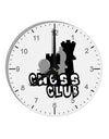 Chess Club 10 InchRound Wall Clock with Numbers by TooLoud-Wall Clock-TooLoud-White-Davson Sales