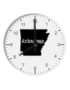 Arkansas - United States Shape 10 InchRound Wall Clock with Numbers-Wall Clock-TooLoud-White-Davson Sales