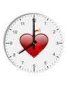 Love Bomb 10 InchRound Wall Clock with Numbers-Wall Clock-TooLoud-White-Davson Sales