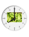 Buy Local - Jalapenos 10 InchRound Wall Clock with Numbers-Wall Clock-TooLoud-White-Davson Sales