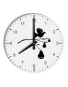 Partridge In A Pear Tree 10 InchRound Wall Clock with Numbers-Wall Clock-TooLoud-White-Davson Sales