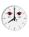 Vamp Kitty 10 InchRound Wall Clock with Numbers-Wall Clock-TooLoud-White-Davson Sales