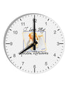 I Love My Golden Retriever 10 InchRound Wall Clock with Numbers-Wall Clock-TooLoud-White-Davson Sales