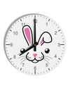 Cute Bunny Face 10 InchRound Wall Clock with Numbers-Wall Clock-TooLoud-White-Davson Sales