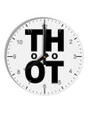 THOT Too Hot 10 InchRound Wall Clock with Numbers-Wall Clock-TooLoud-White-Davson Sales