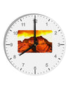 San Juan Mountain Range CO 10 InchRound Wall Clock with Numbers-Wall Clock-TooLoud-White-Davson Sales