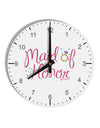 Maid of Honor - Diamond Ring Design - Color 10 InchRound Wall Clock with Numbers-Wall Clock-TooLoud-White-Davson Sales