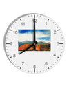 CO Beautiful View 10 InchRound Wall Clock with Numbers-Wall Clock-TooLoud-White-Davson Sales