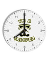 I'm A Trooper 10 InchRound Wall Clock with Numbers-Wall Clock-TooLoud-White-Davson Sales