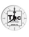 420 Element THC Funny Stoner 10 InchRound Wall Clock with Numbers by TooLoud-Wall Clock-TooLoud-White-Davson Sales