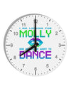 Looking For Molly 10 InchRound Wall Clock with Numbers-Wall Clock-TooLoud-White-Davson Sales