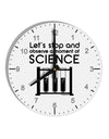 Moment of Science 10 InchRound Wall Clock with Numbers by TooLoud-Wall Clock-TooLoud-White-Davson Sales