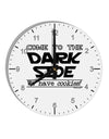 Come To The Dark Side - Cookies 10 InchRound Wall Clock with Numbers by TooLoud-Wall Clock-TooLoud-White-Davson Sales