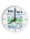 TooLoud Web Designer -00FF00 With Envy 10 InchRound Wall Clock with Numbers-Wall Clock-TooLoud-White-Davson Sales