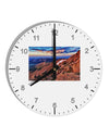 Colorado Mtn Sunset 10 InchRound Wall Clock with Numbers-Wall Clock-TooLoud-White-Davson Sales