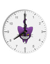 Evil Kitty 10 InchRound Wall Clock with Numbers-Wall Clock-TooLoud-White-Davson Sales