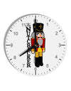 The Nutcracker with Text 10 InchRound Wall Clock with Numbers by TooLoud-Wall Clock-TooLoud-White-Davson Sales
