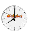 Hashtag Feelthebern 10 InchRound Wall Clock with Numbers-Wall Clock-TooLoud-White-Davson Sales