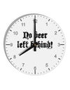 No Beer Left Behind 10 InchRound Wall Clock with Numbers-Wall Clock-TooLoud-White-Davson Sales