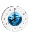 Iceberg Just the Tip 10 InchRound Wall Clock with Numbers-Wall Clock-TooLoud-White-Davson Sales