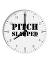 Pitch Slapped 10 InchRound Wall Clock with Numbers-Wall Clock-TooLoud-White-Davson Sales