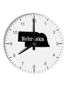 Nebraska - United States Shape 10 InchRound Wall Clock with Numbers by TooLoud