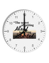 Getting Ahead Mark Twain 10 InchRound Wall Clock with Numbers-Wall Clock-TooLoud-White-Davson Sales