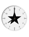 Black Star 8" Round Wall Clock with Numbers-Wall Clock-TooLoud-White-Davson Sales